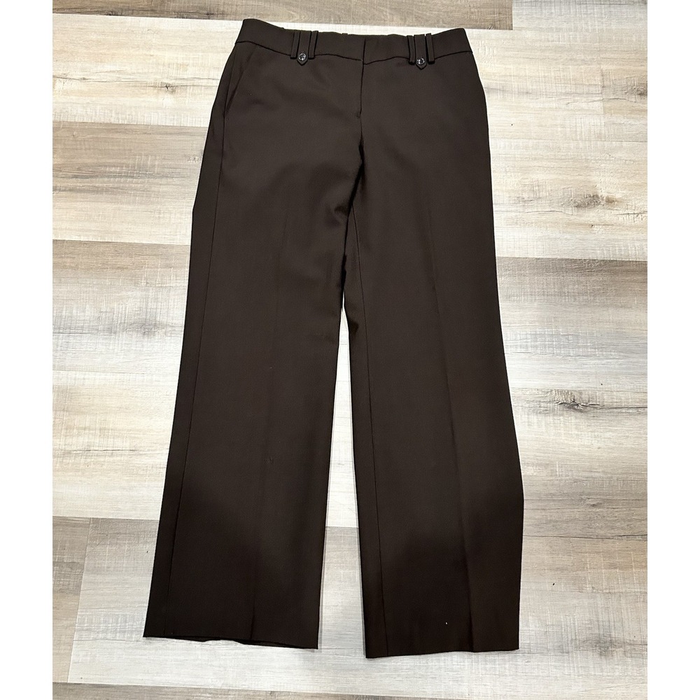 Ann Taylor Loft NWOT Dark Brown Trouser Pants Women's Professional Corpcore Sz 8